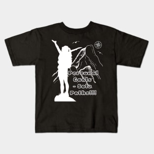 Personal Goals, Solo Paths Kids T-Shirt